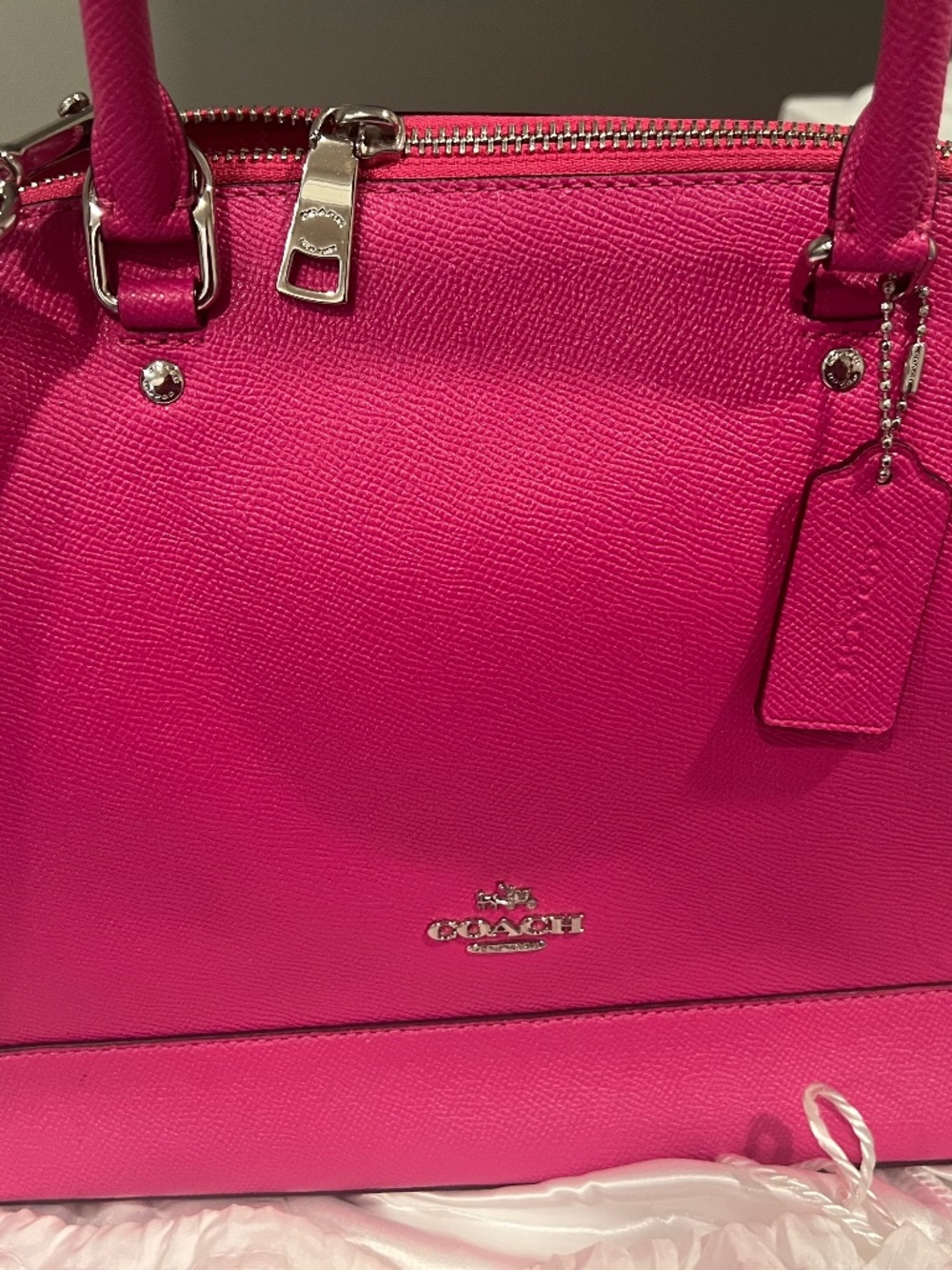Coach Purse with Coach Tag